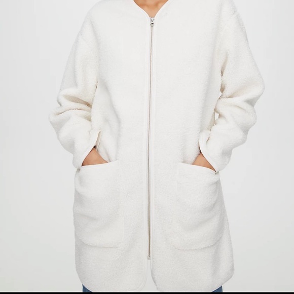 Wilfred Free Long Sherpa Liner Jacket-Brown - Picture 6 of 9